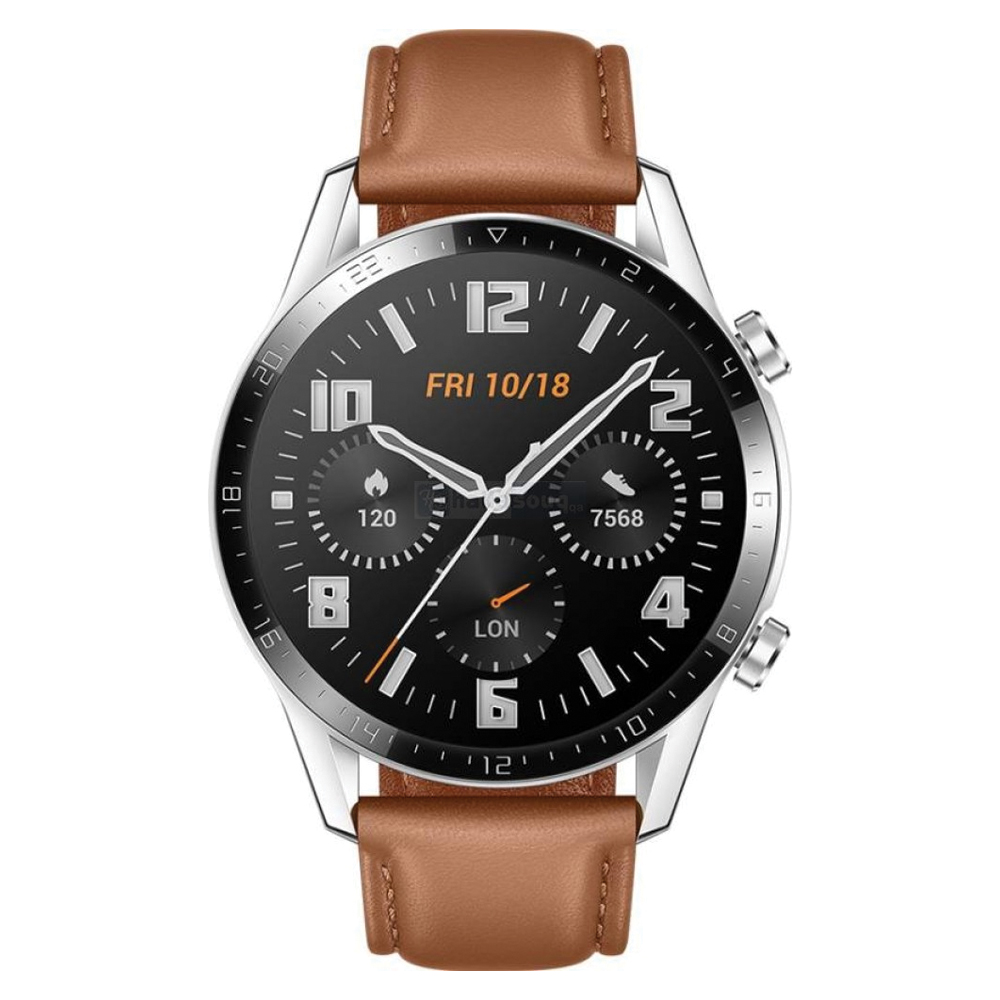 Huawei Watch GT 2 (46 mm) Smartwatch with 2 Weeks Battery Life and Bluetooth Calling - Classic Edition (Feather Brown)