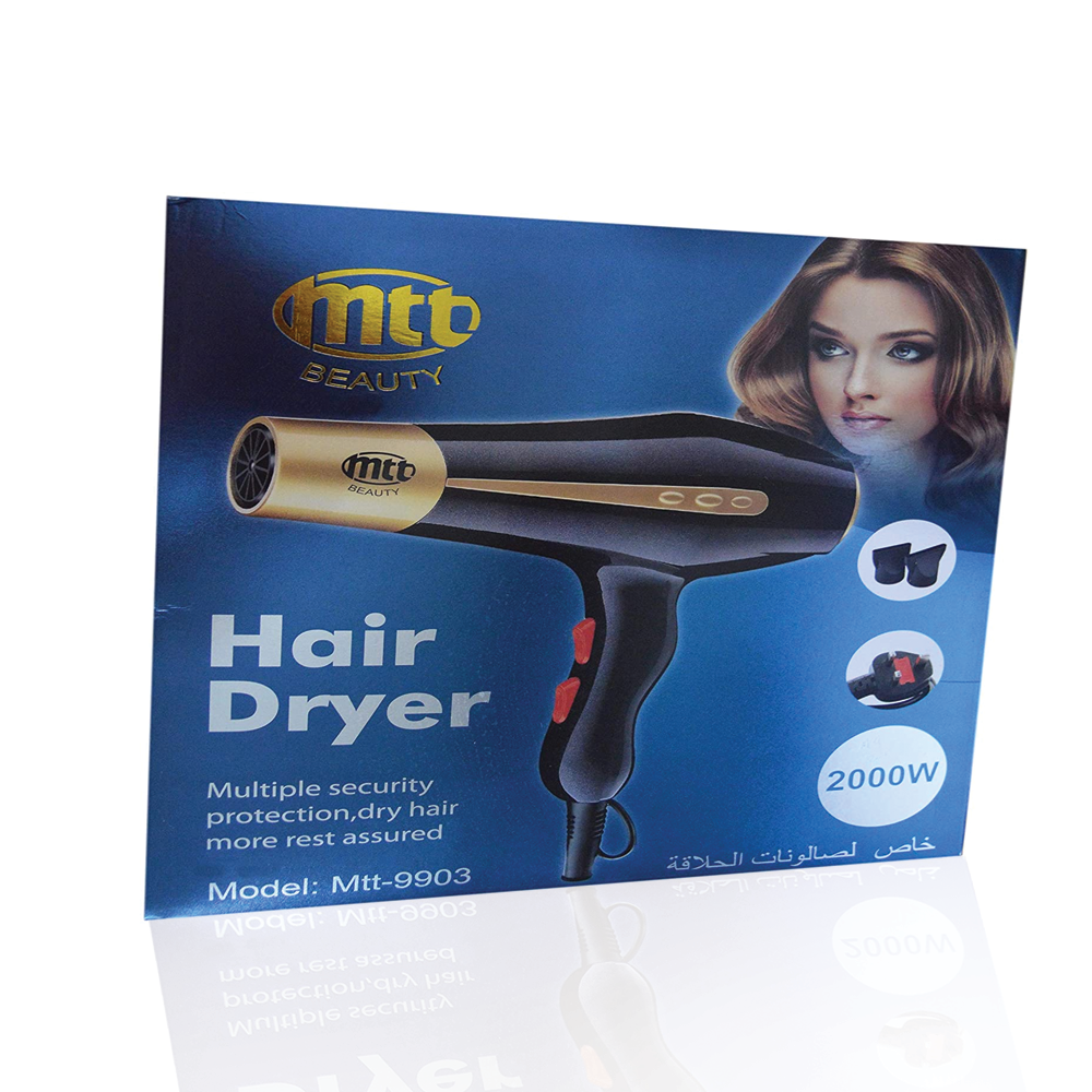 MTT 9903 Professional Hair Dryer & HTC JK6016 Ceramic Hair Straightener Combo