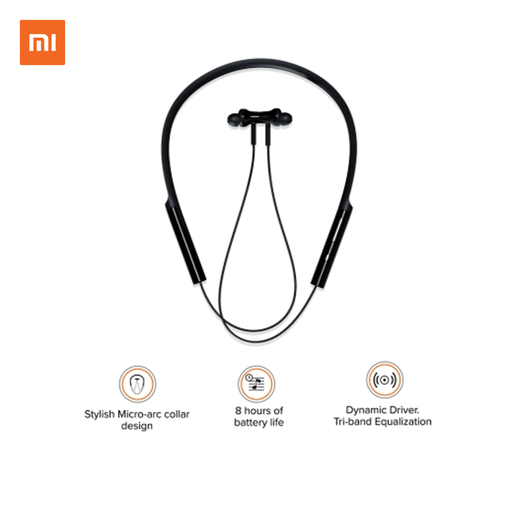 Xiaomi Mi Neckband Bluetooth Earphones - Black