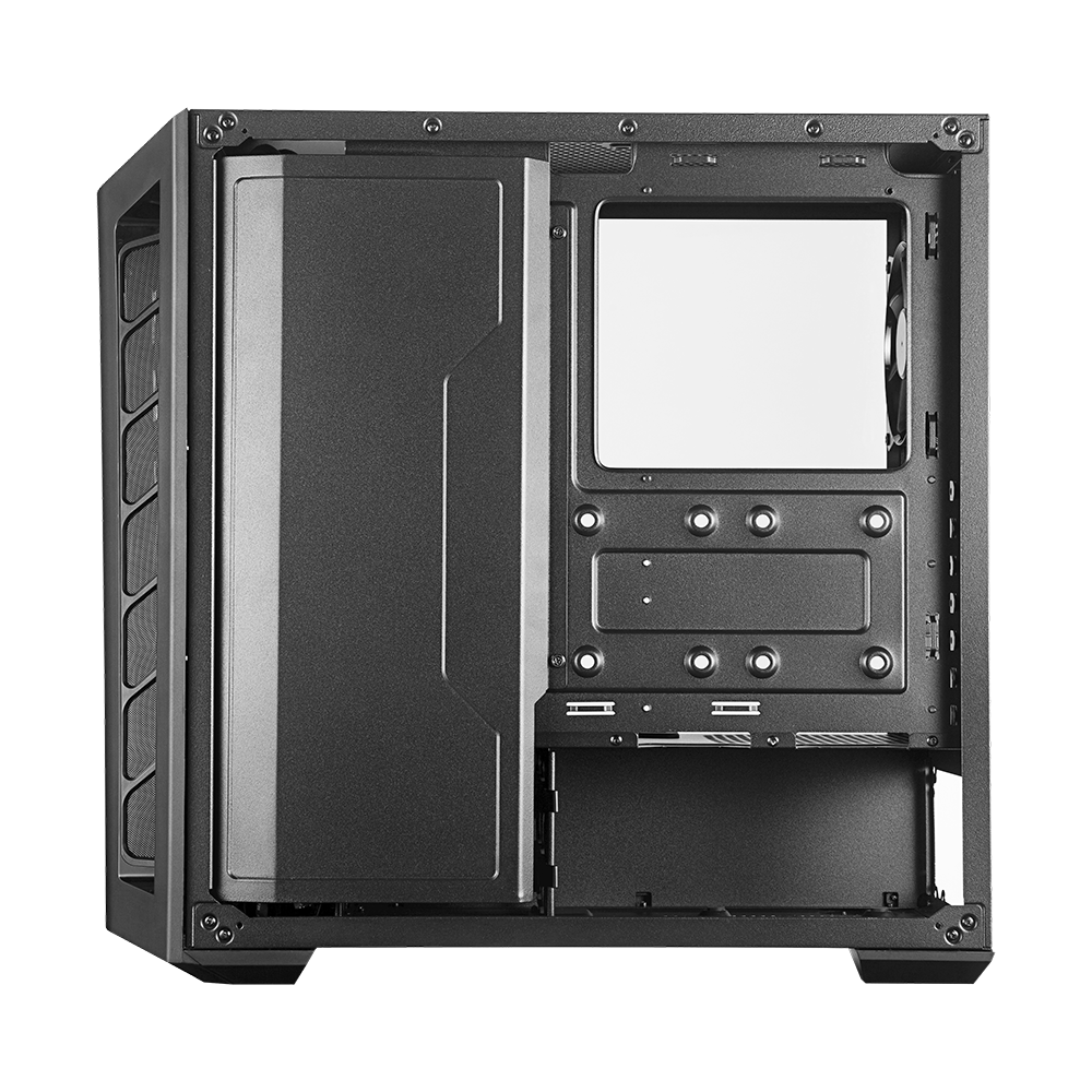Cooler Master MasterBox MB530P - MCB-B530P-KHNN-S01- Black - Mid Tower Case with 3 side Tempered Glass Panels, Addressable RGB Fans