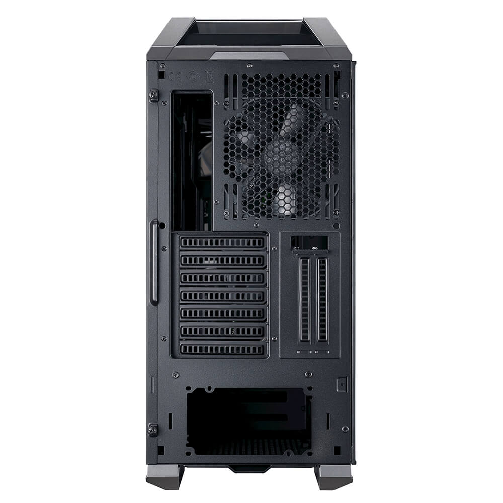 Cooler Master MasterCase H500P - MCM-H500P-MGNN-S00 - Black - Mid Tower Case with Front Mesh Ventilation, Tempered Glass Side Panel and Vertical GPU Support