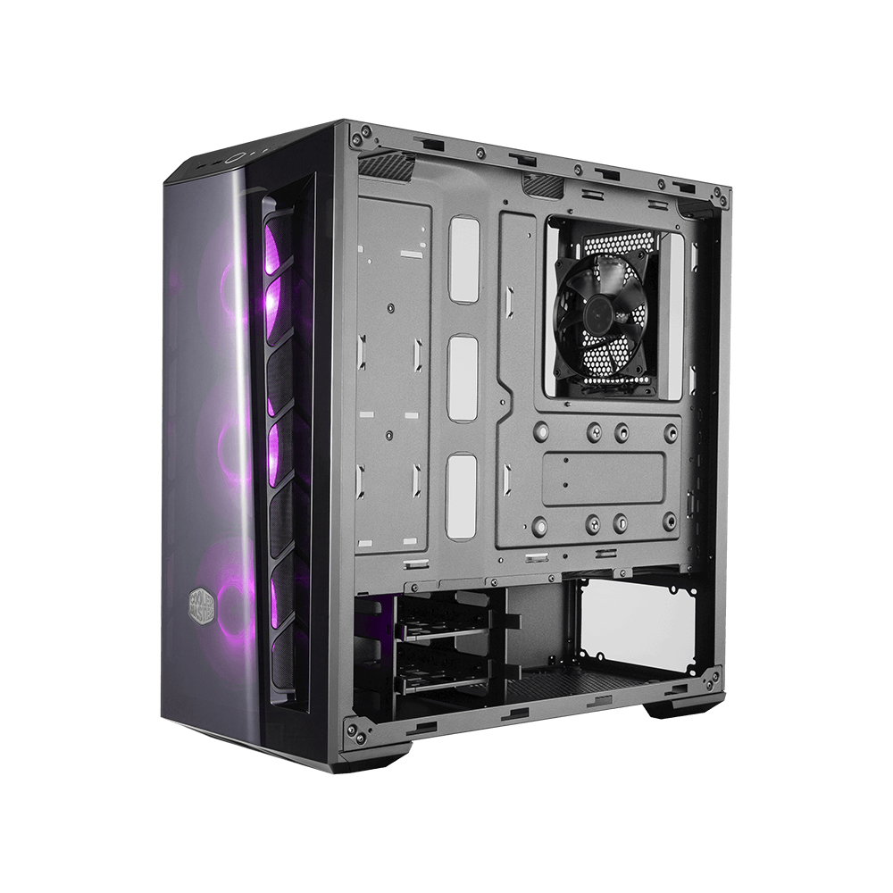 Cooler Master MasterBox MB520 RGB - MCB-B520-KGNN-RGB - Black - Mid Tower Case with Dark Mirror Front Panel, Tempered Glass Side Panel and RGB LED Fans