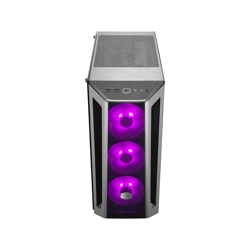 Cooler Master MasterBox MB520 RGB - MCB-B520-KGNN-RGB - Black - Mid Tower Case with Dark Mirror Front Panel, Tempered Glass Side Panel and RGB LED Fans