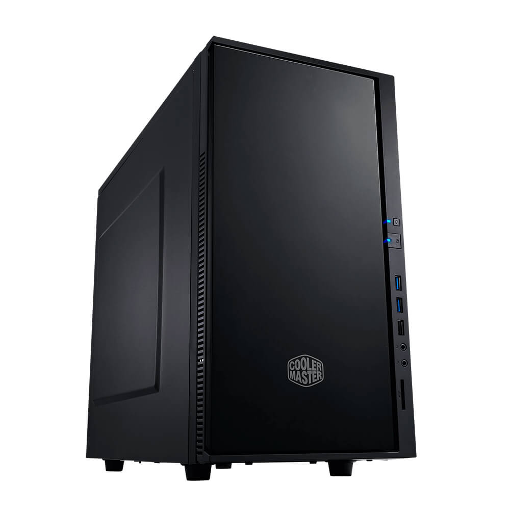 Cooler Master Silencio 352 - SIL-352M-KKN1 - Black - Mini Tower Case with Noise Cancelling Foam and Two Powerful XtraFlo Fans
