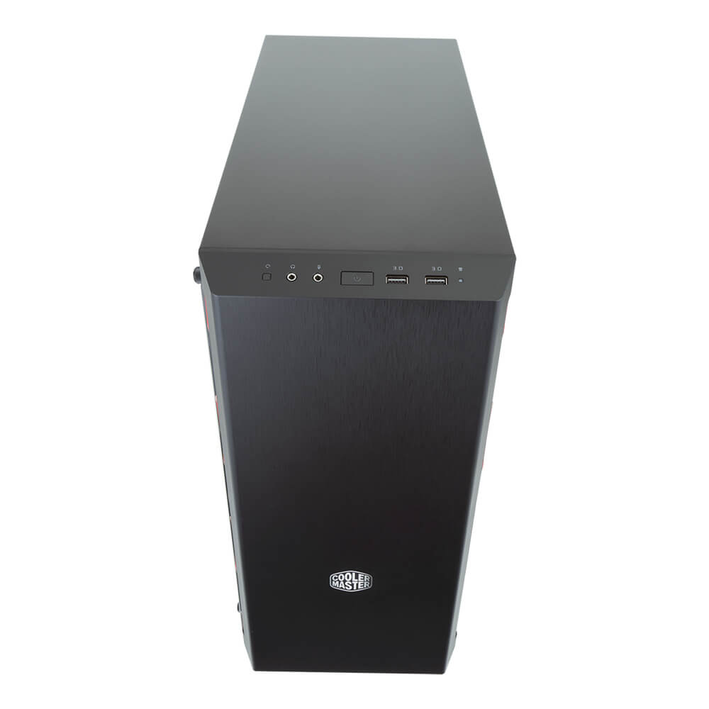 Cooler Master MasterBox MB600L (w/ODD) - MCB-B600L-KA5N-S00 - Black - Mid Tower Case with Acrylic Side Panel and Sleek & Elegant Design