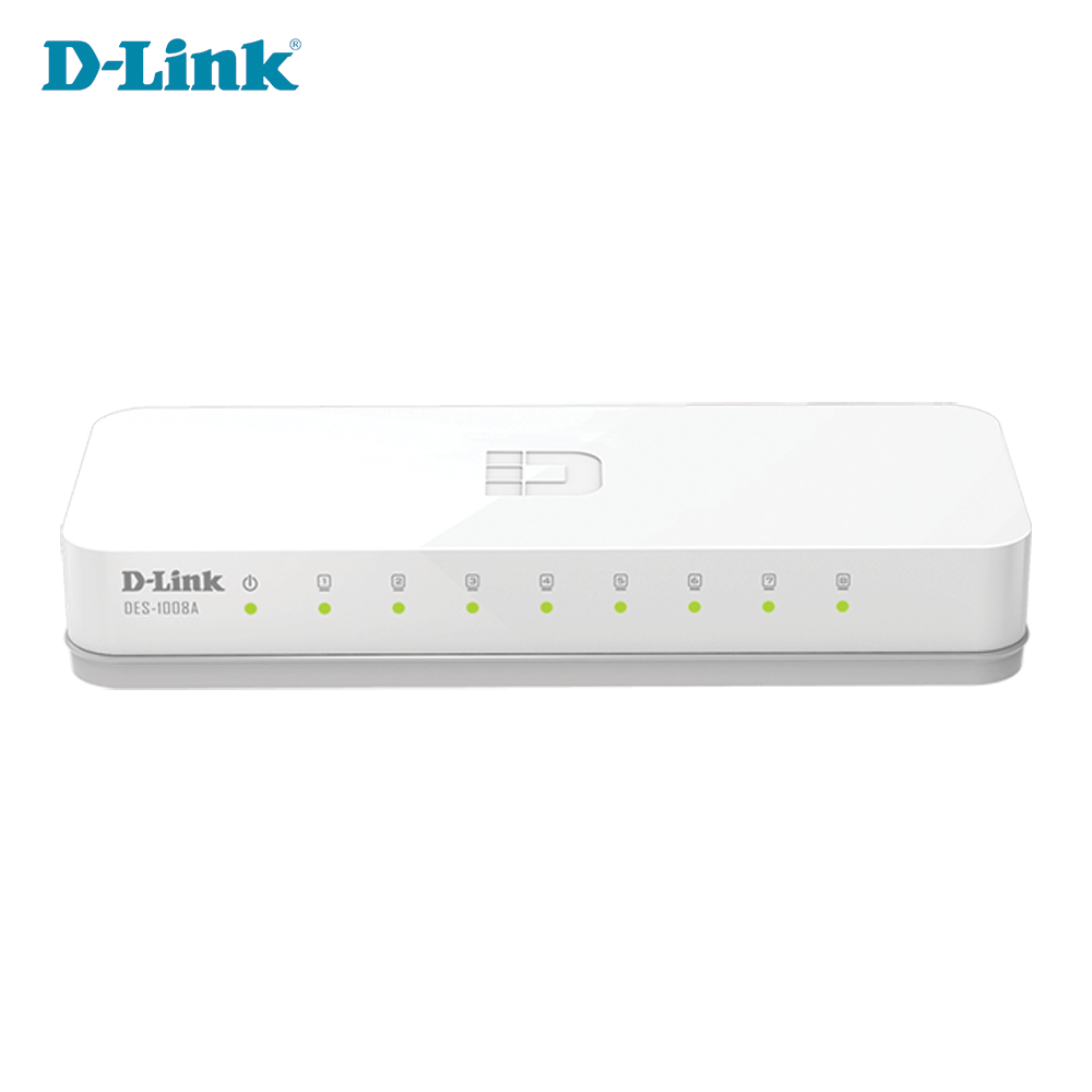 D-LINK DES-1008A 8 Port 10-100 Desktop Switch