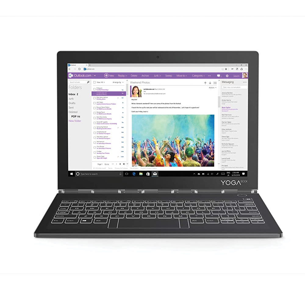 Lenovo Yoga Book C930 (YB-J912F) 10.8 inch, 4GB RAM, 256GB SSD, Tablet PC WiFi - Iron Grey