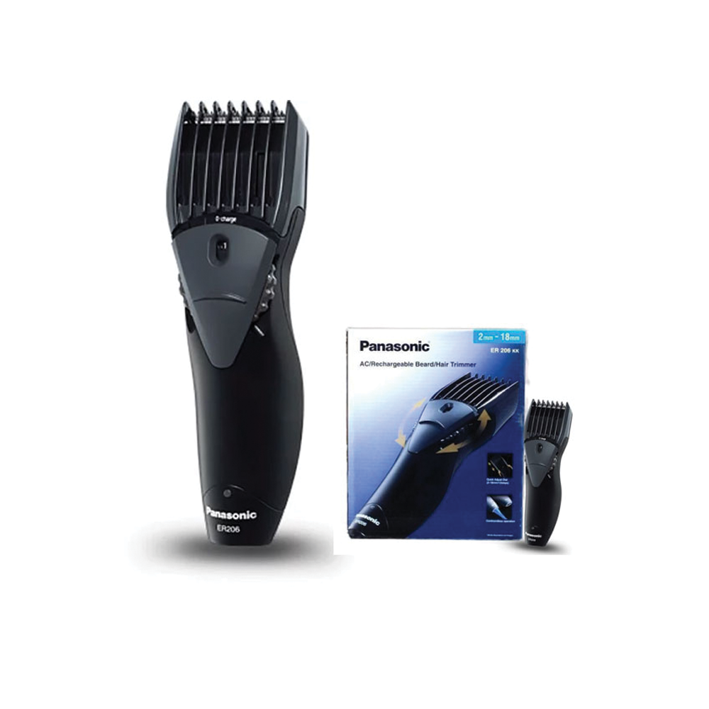 Panasonic ER-206 Beard Hair Clippers, Trimmer - Black