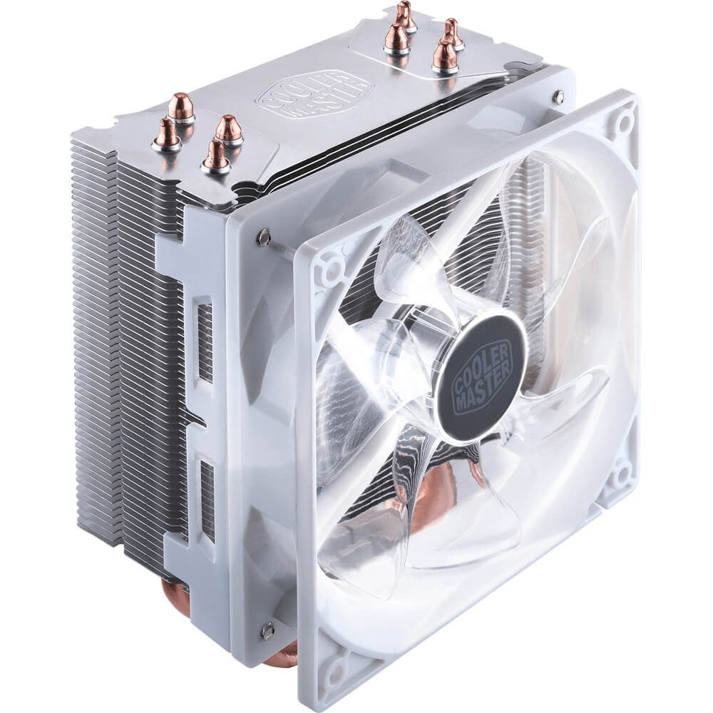 Cooler Master Hyper 212 LED White Edition - RR-212L-16PW-R1 - White - Air Cooling with XtraFlo PWM White LED Fan and 4 Heat Pipes