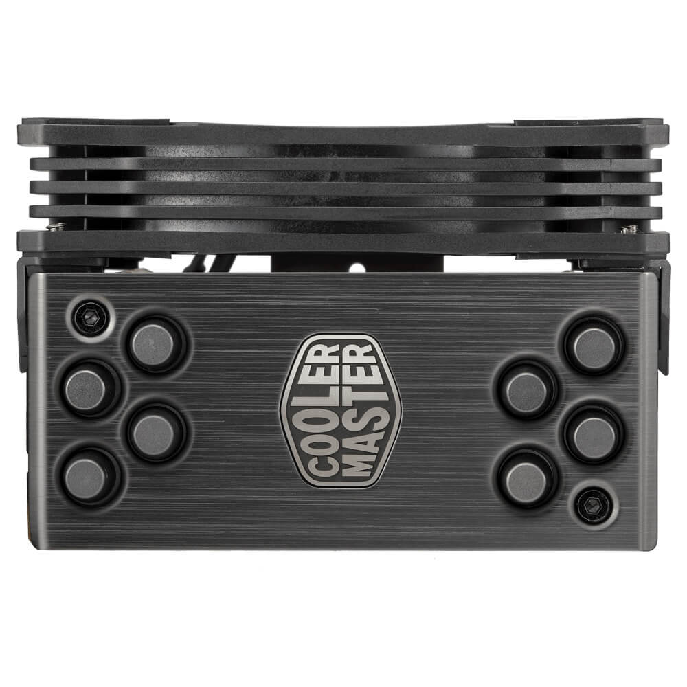 Cooler Master Hyper 212 RGB Black Edition - RR-212S-20PC-R1 - Black - Air Cooling with Nickel Plated Jet Black Fins and RGB LED Fan