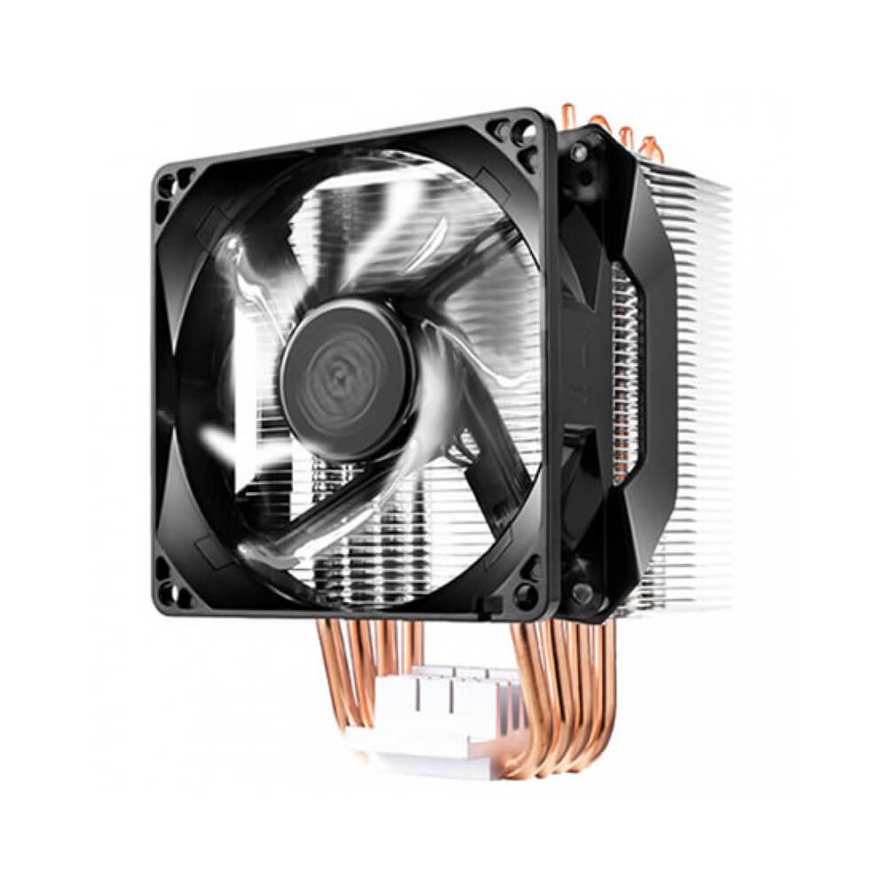 Cooler Master Hyper H410R - RR-H410-20PK-R1 - Silver - Air Cooling with 4 Heat Pipes and Compact 92mm Fan