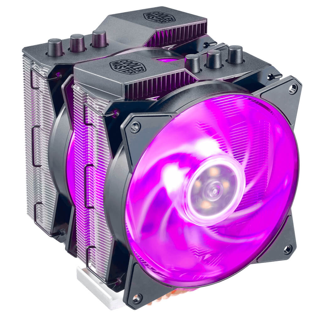Cooler Master MasterAir MA620P - MAP-D6PN-218PC-R1 - Black/Silver - Air Cooling with Twin-Tower with 6 Heat Pipes and RGB LED Fans