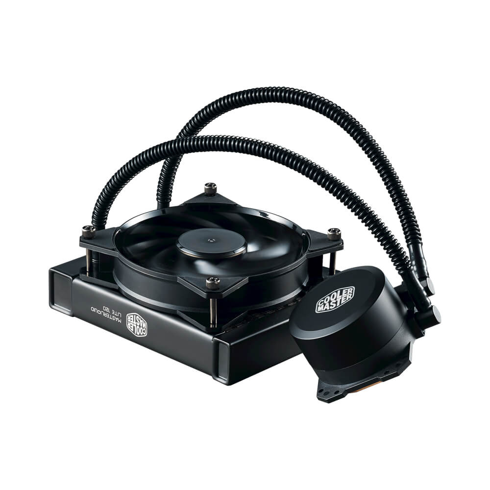 Cooler Master MasterLiquid Lite 120 - MLW-D12M-A20PW-R1 - Black - Liquid Cooling with 120mm Radiator and Dual Dissipation Pump