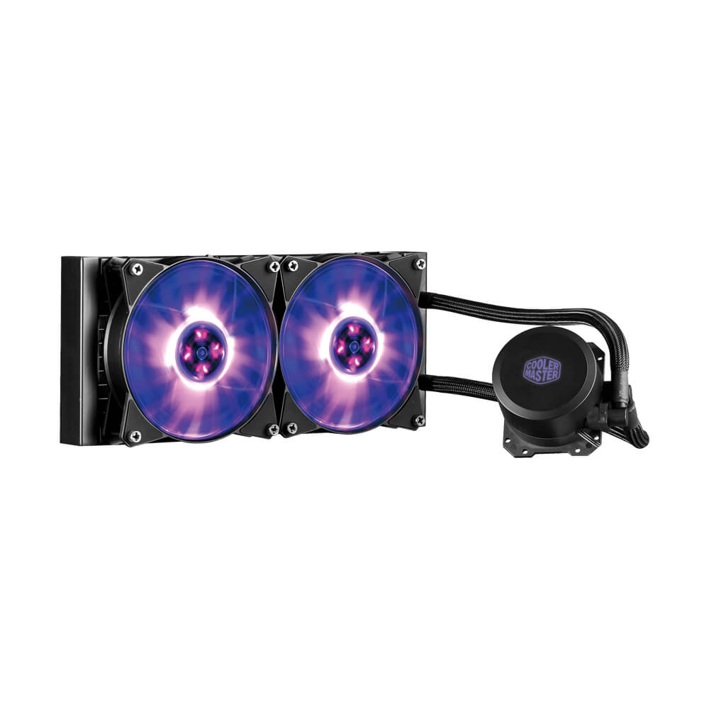 Cooler Master MasterLiquid ML240L RGB - MLW-D24M-A20PC-R1 - Black - Liquid Cooling with 240mm Radiator and RGB Fan & Water Block