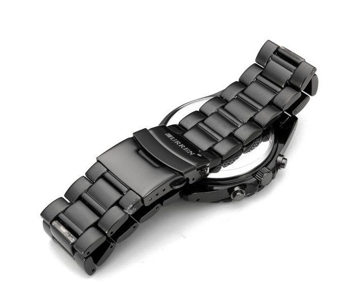 Curren 8039 Stainless Steel Analog Curren Watch For Men - Black