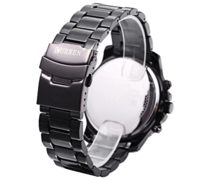 Curren 8059 Stainless Steel Analog Curren Watch For Men - Black And Red