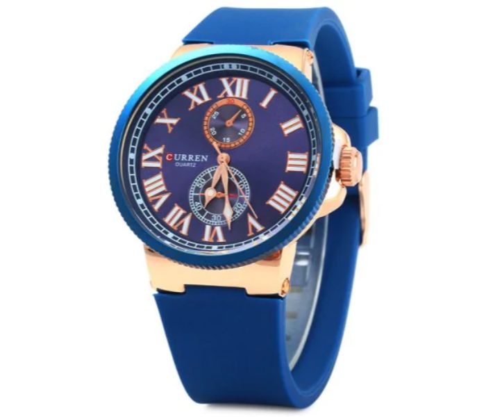 Curren 8160 Quartz Analog Curren Watch For Men - Blue