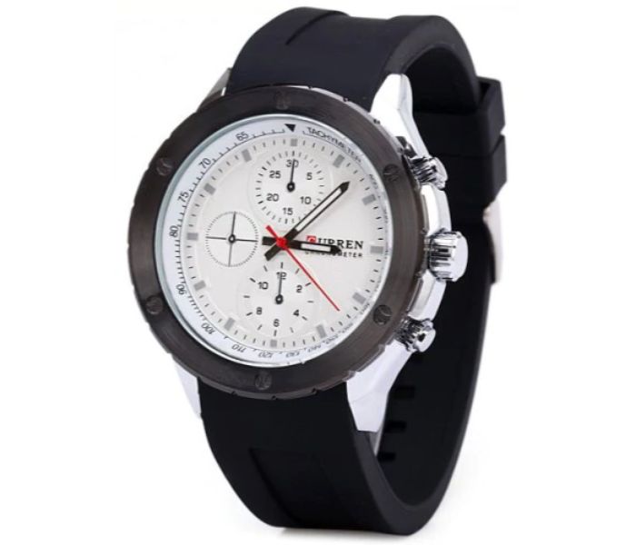 Curren 8165 Analog Quartz Curren Watch For Men - Black And White