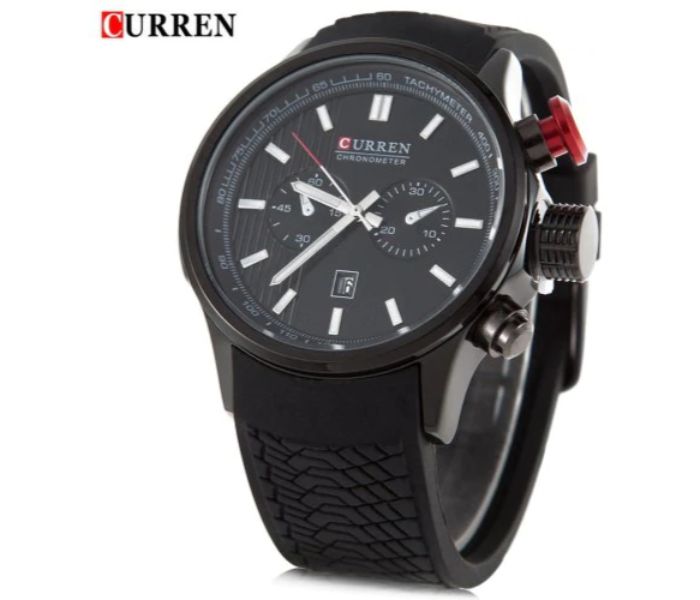 Curren 8175 Analog Quartz Curren Watch For Men - Black