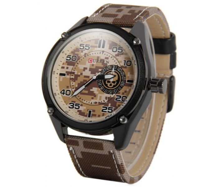 Curren 8183 Analog Curren Watch For Men - Brown