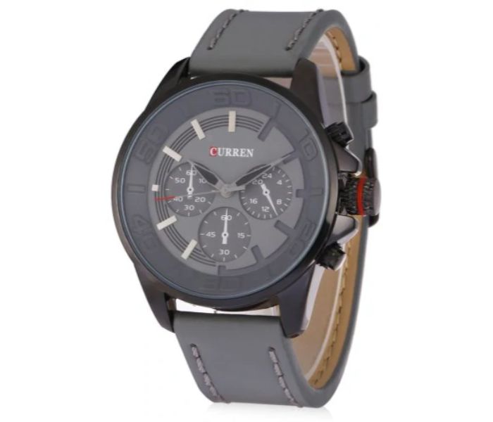 Curren 8187 Casual Analog Quartz Curren Watch For Men - Grey