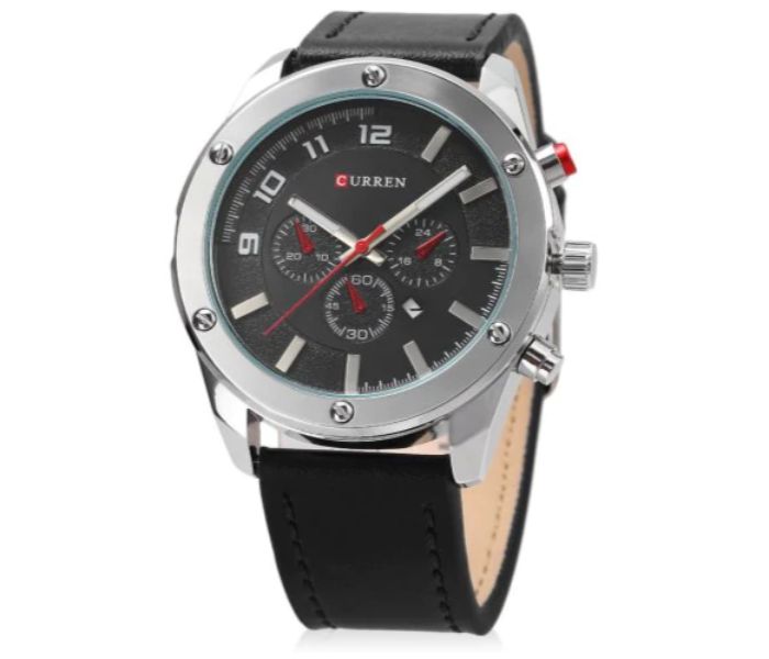 Curren 8204 Analog Quartz Curren Watch For Men - Black