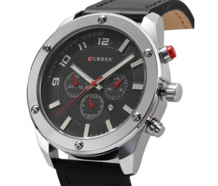 Curren 8204 Analog Quartz Curren Watch For Men - Black