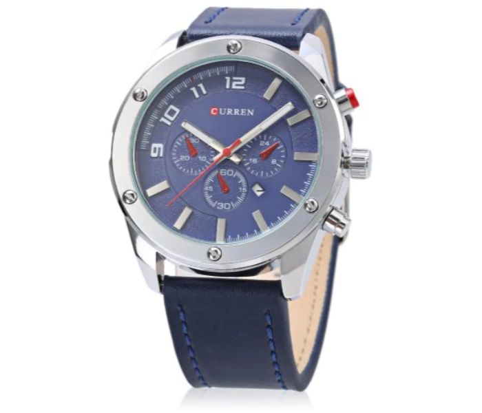 Curren 8204 Analog Quartz Curren Watch For Men - Blue