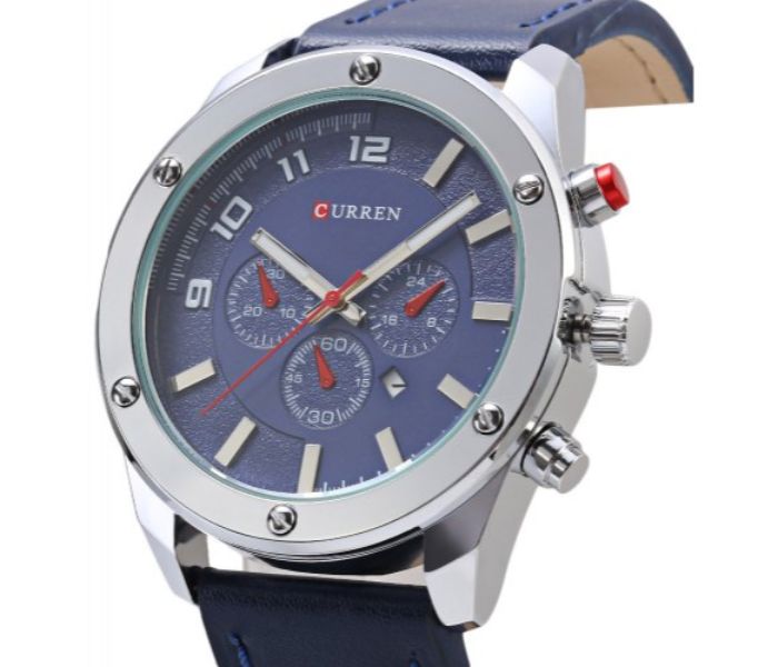 Curren 8204 Analog Quartz Curren Watch For Men - Blue