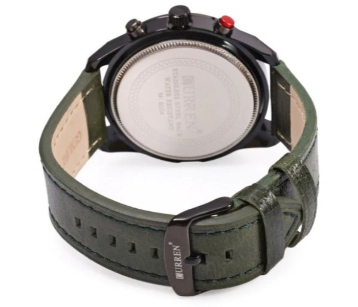 Curren 8204 Analog Quartz Curren Watch For Men - Green and Black