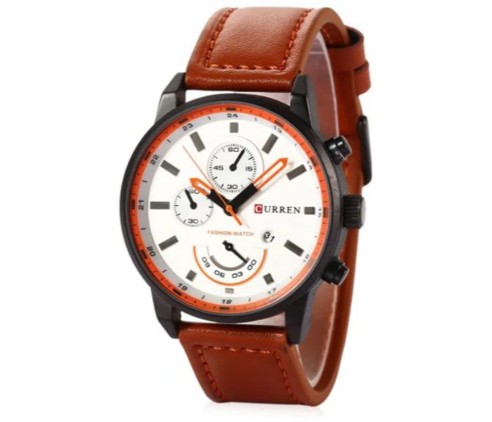 Curren 8217 Casual Quartz Curren Watch For Men - White