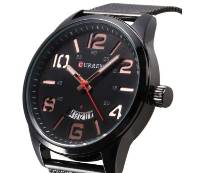 Curren 8236 Fashion Quartz Curren Watch For Men - Black And Gold