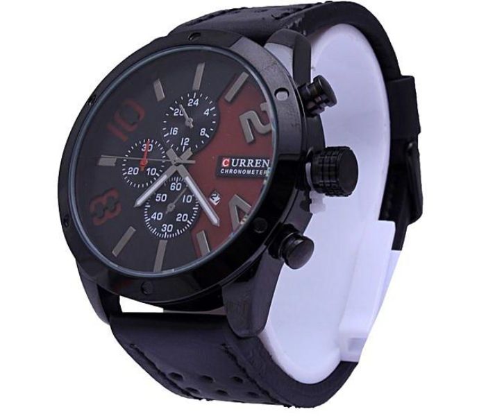 Curren 8243 Quartz Curren Watch For Men - Black and Red