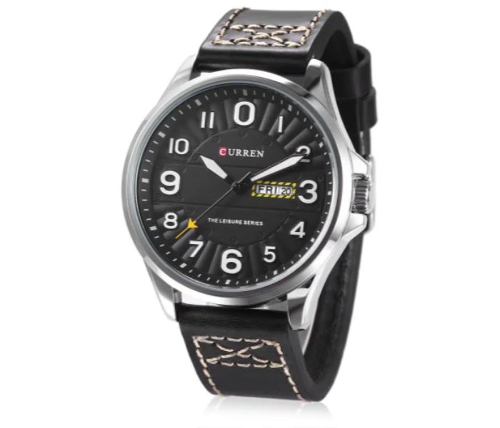 Curren 8269 Analog Quartz Curren Watch For Men - Black