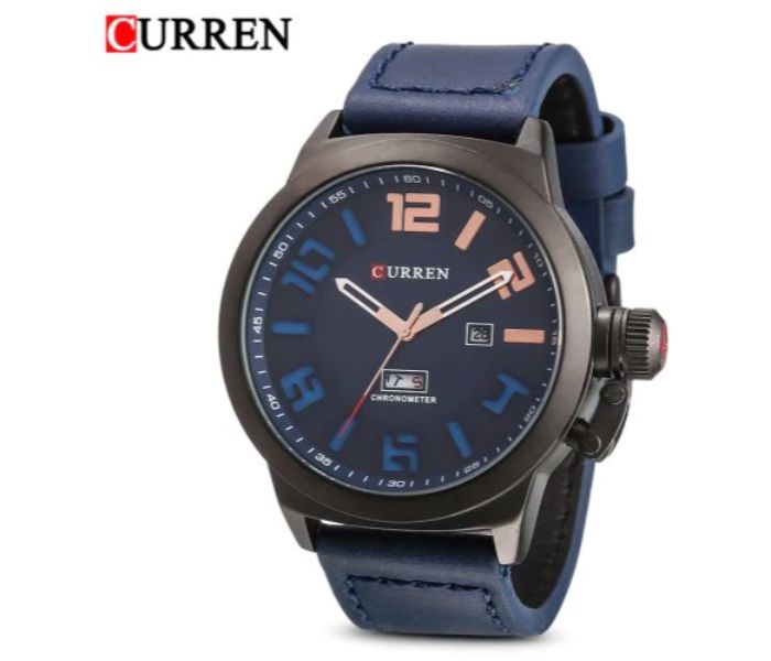 Curren 8270 Analog Quartz Curren Watch For Men - Blue