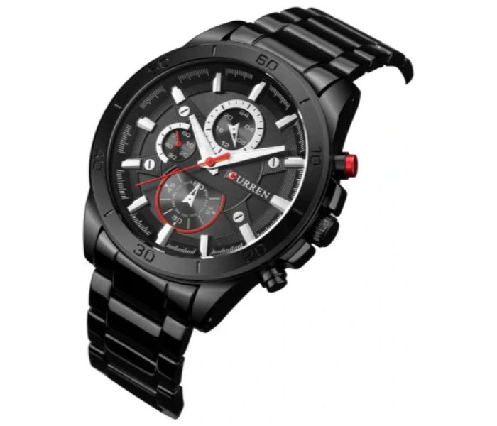 Curren 8275 Analog Business Curren Watch For Men - Black