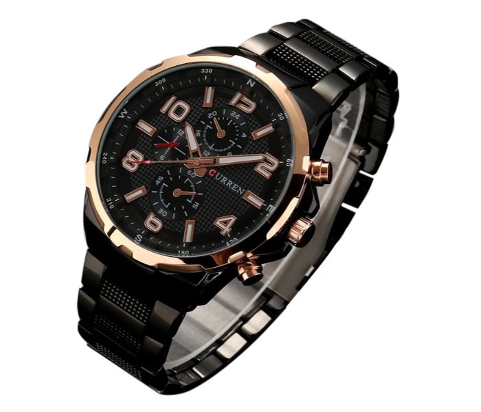 Curren 8276 Fashion Quartz Curren Watch For Men - Black