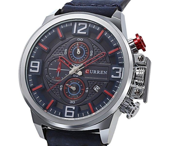 Curren 8278 Analog Quartz Curren Watch For Men - Blue