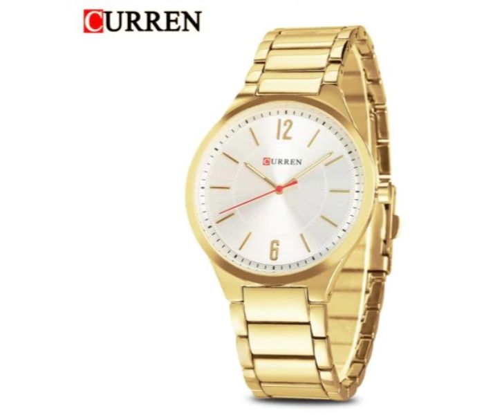 Curren 8280 Quartz Curren Watch For Men - Golden