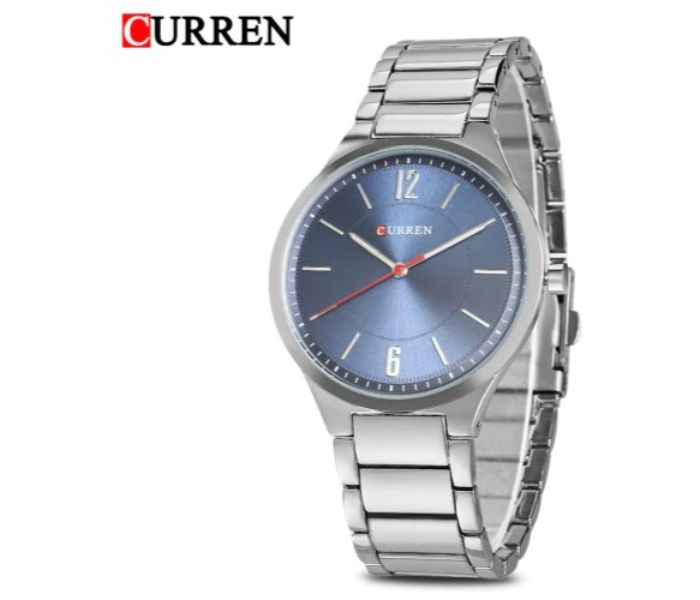 Curren 8280 Quartz Curren Watch For Men - Silver and Blue