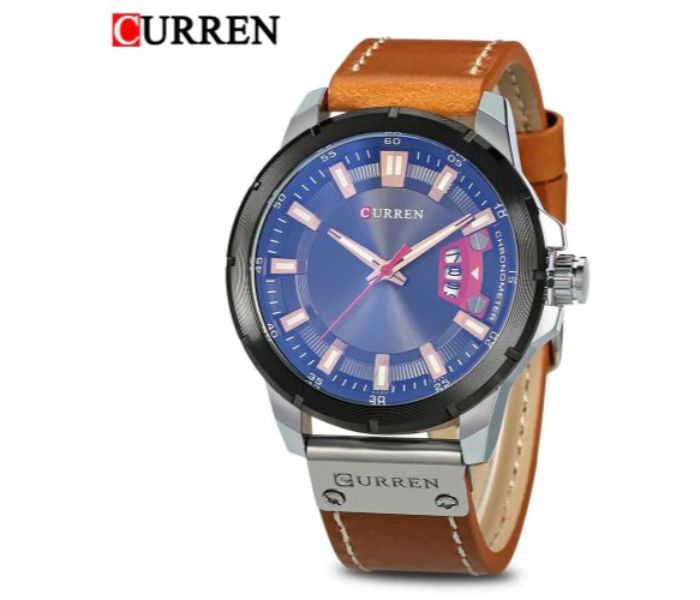 Curren 8284 Analog Quartz Curren Watch For Men - Brown