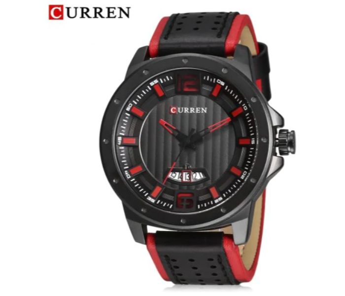 Curren 8293 Analog Quartz Curren Watch For Men - Black