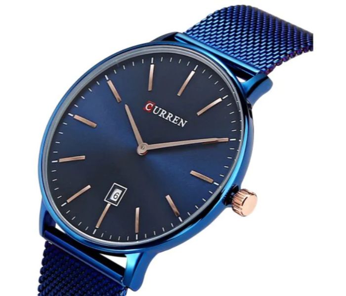 Curren 8302 Stainless Steel Analog Quartz Curren Watch For Men - Blue