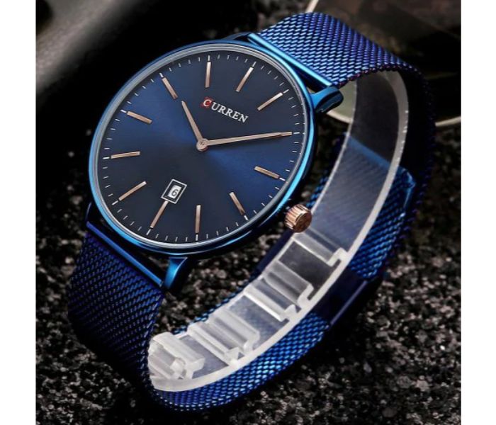 Curren 8302 Stainless Steel Analog Quartz Curren Watch For Men - Blue