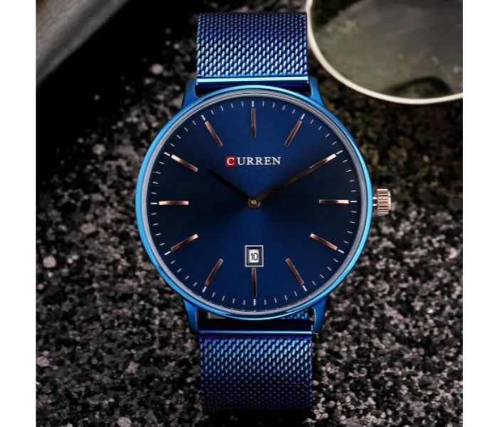 Curren 8302 Stainless Steel Analog Quartz Curren Watch For Men - Blue