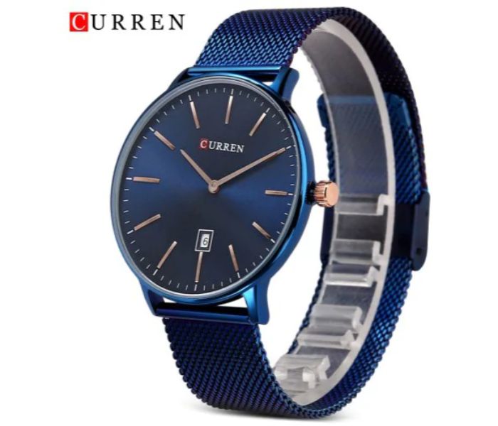 Curren 8302 Stainless Steel Analog Quartz Curren Watch For Men - Blue