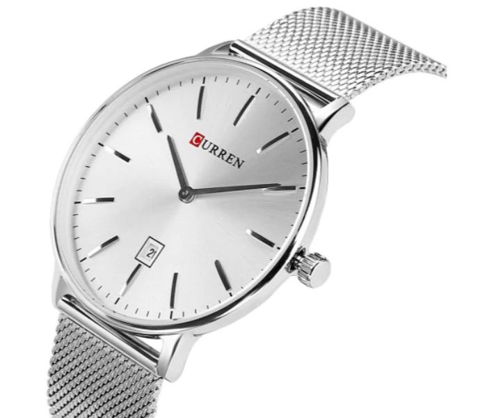 Curren 8302 Stainless Steel Analog Quartz Curren Watch For Men - Silver