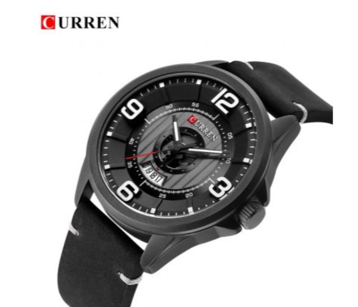 Curren 8305 Fashion Quartz Curren Watch For Men - Black