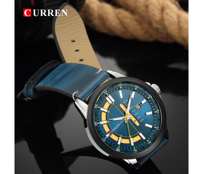 Curren 8307 Luxury Quartz Curren Watch For Men - Blue