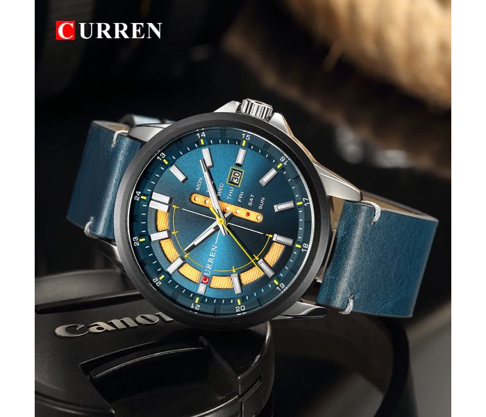 Curren 8307 Luxury Quartz Curren Watch For Men - Blue